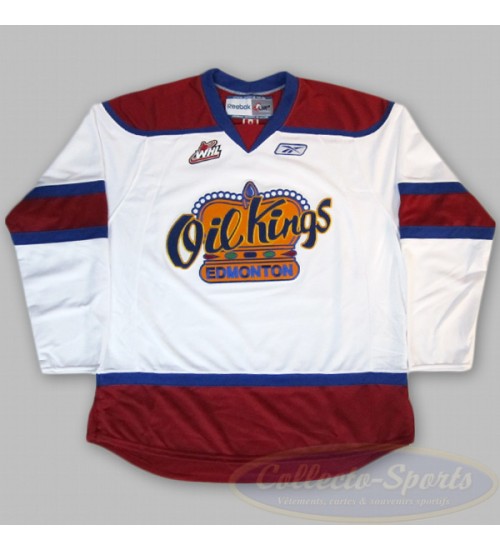 Custom WHL Edmonton Oil Kings Home Hockey Jersey White